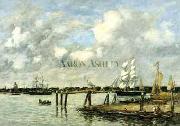 Eugene Boudin Lameuse a Rotterdam oil painting picture wholesale